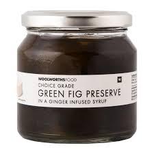 Woolworths Green Fig Preserve in Ginger Syrup - 340g
